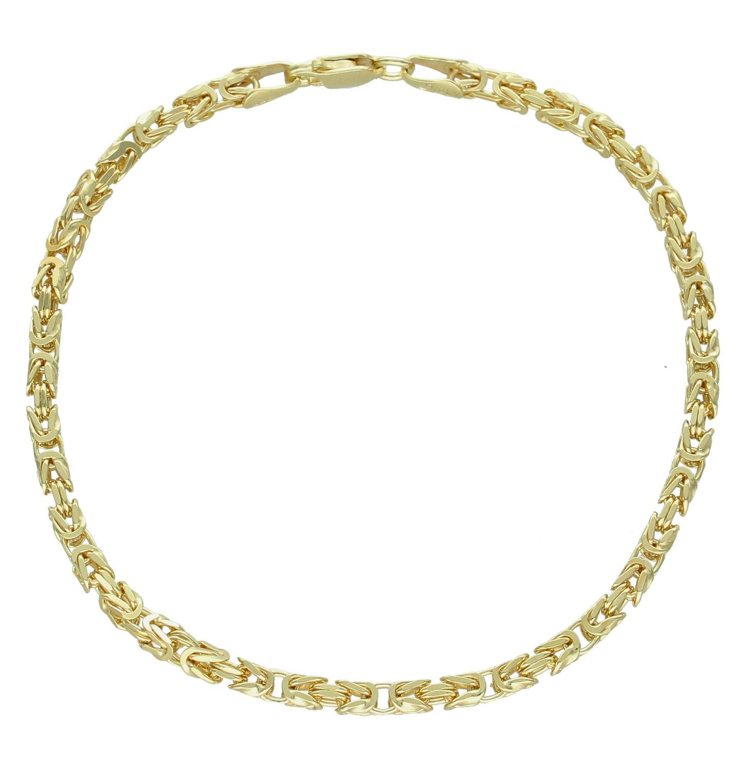 Srebrna bransoletka 925 pozłacana splot królewski 2,8 mm DIA-BRA-11894-925 2,8mm.jpg